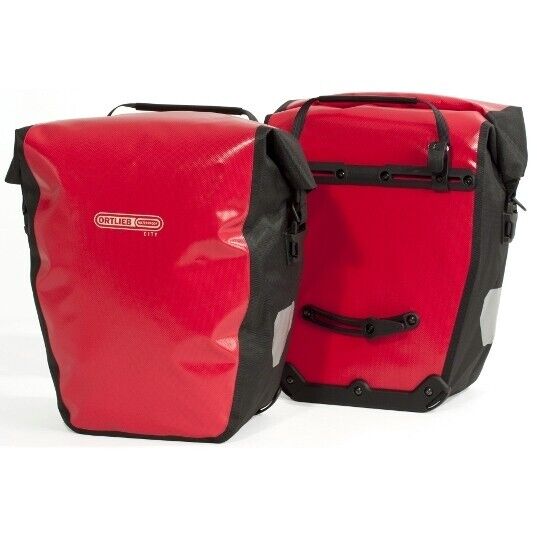 Ortlieb Back-Roller City Bike Panniers -RED/ WHITE OR BLACK