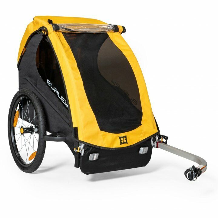 Burley Bee Single Bike Trailer for 1 Kid - yellow