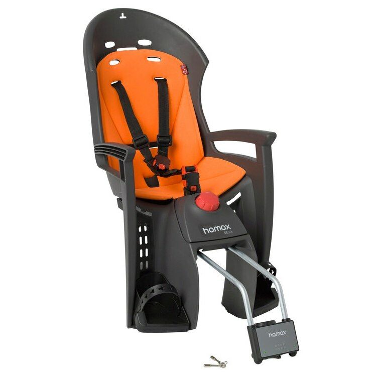 Hamax Siesta Child Bike Seat - Grey/Orange