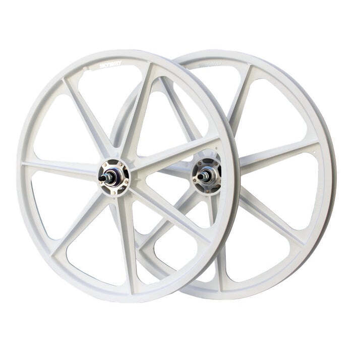 Skyway Tuff II 24'' Wheelset 7 Spoke White