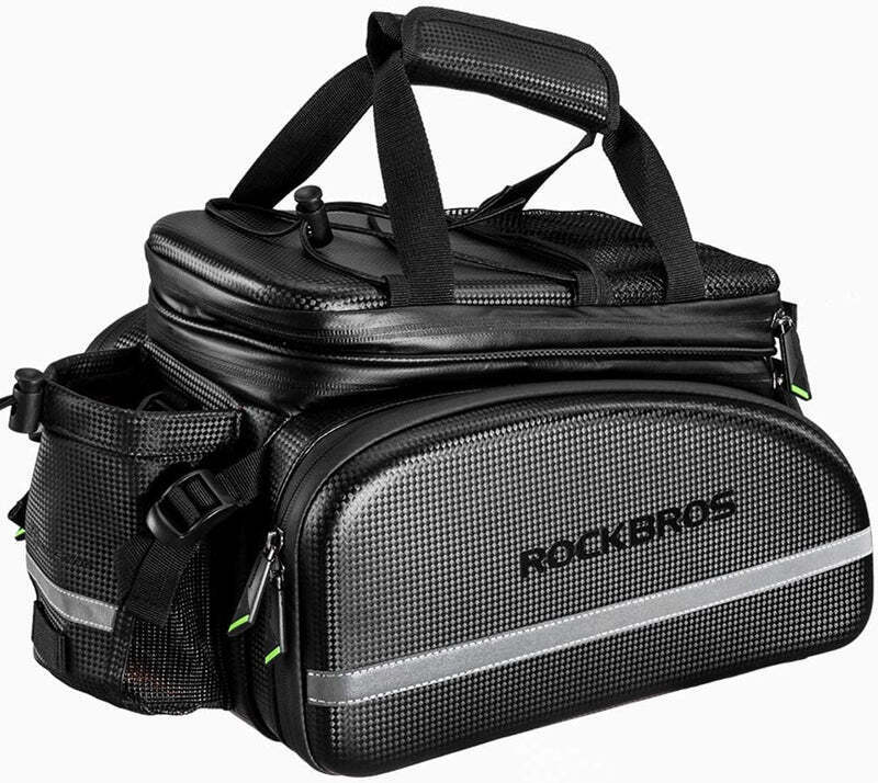 ROCKBROS 34L Expandable Bike Rack Bag Waterproof