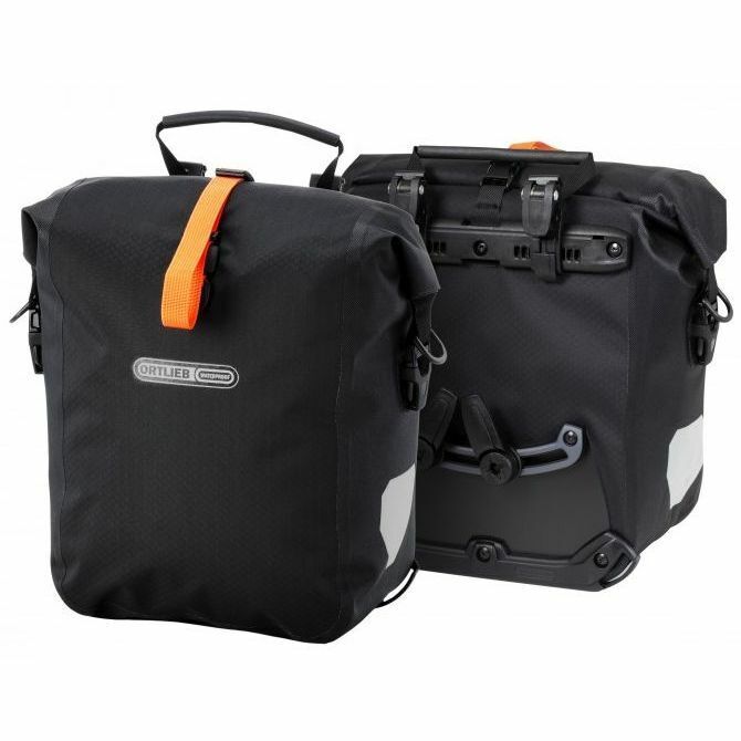 ORTLIEB GRAVEL PACK PANNIER SET - BLACK/GRAY/ORANGE